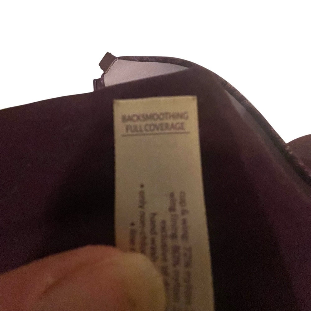 CACIQUE Back Smoothing Full Coverage Bra Plum Purple Lace - Picture 6 of 6